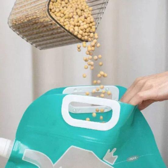 Сумка для хранения корма для домашних животных, герметичный пластиковый пакет для хранения сухих закусок, портативный герметичный пакет для корма для домашних животных для путешествий, кемпинга, походов