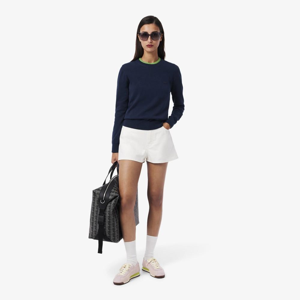 [lacoste] Women's Light Cotton Crewneck Sweater AF4145-56G166