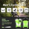 Cycling Vest WOSAWE Bike Sleeveless Gilet Windproof Hi Viz Reflective Clothing