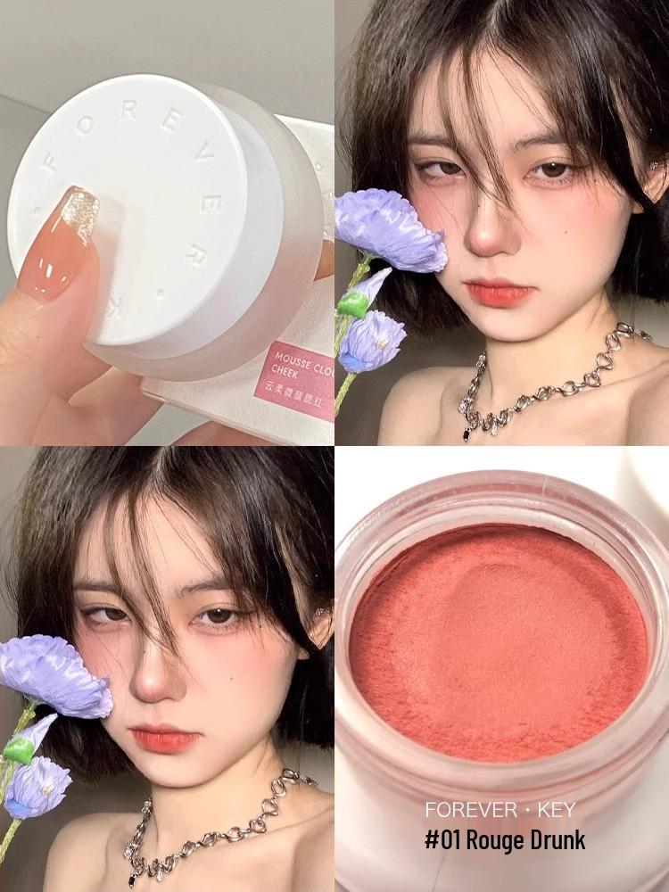 Foreverkey Расширяющийся румяна и тинт для губ 4г: Кремовые румяна и тинт для губ двойного назначения