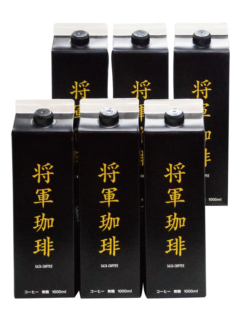 Cold Coffee Unsweetened Iced Coffee 1000ml X 6 Saza Coffee Tokugawa Yoshinobu Used In Diplomatic Relations At the End of the Edo Period Coffee of the
