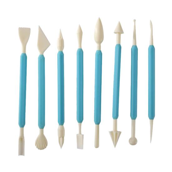 Baking Supplies for Beginners 8PCS Fondant Sculpting Tool Set, DIY Cake Decorating Kit with Ergonomic Non-slip Handles, Equipment Flower Modeling And