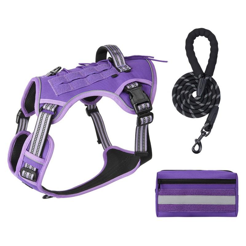 Heavy Duty Dog Chest Harness With Adjustable Straps Large Breeds Outdoor Training Walking Safety
