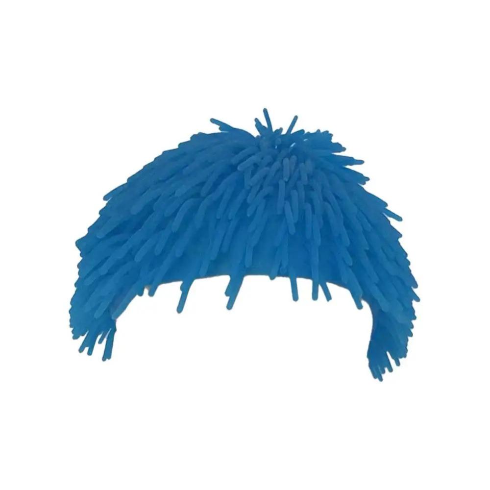 Comfortable To Wear Spiky Ball Prank Hat Portable Colorful Headgear Long Hair Head Cover  Gag Gift