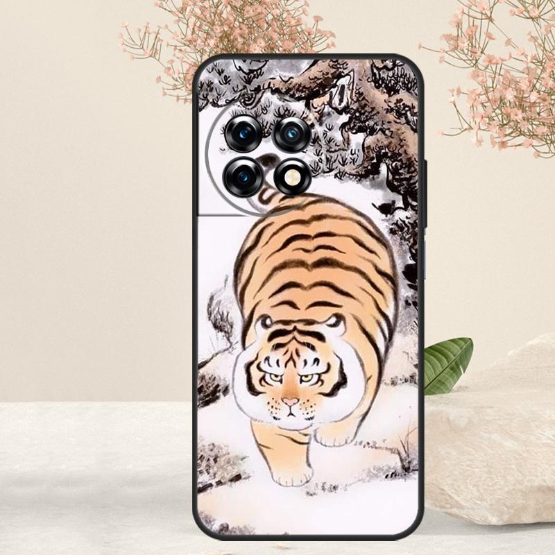 Мультяшный Толстый Тигр Чехол Для OnePlus 15 R 13T 13 13R 12 12R 11 10R 10T 10 Pro Nord 5 CE 4 2 3 Lite N20 N30 Обложка