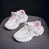 Women's shoes platform dad shoes women's 2024 autumn new versatile mesh breathable casual shoes running sports shoes trendy shoes