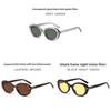 Fashion Oval Sunglasses With Protection For Summer Outdoor Activities