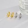 Gentle Style Bamboo Joint Ear Buckle Niche Light Luxury Earrings for Women Small Earrings