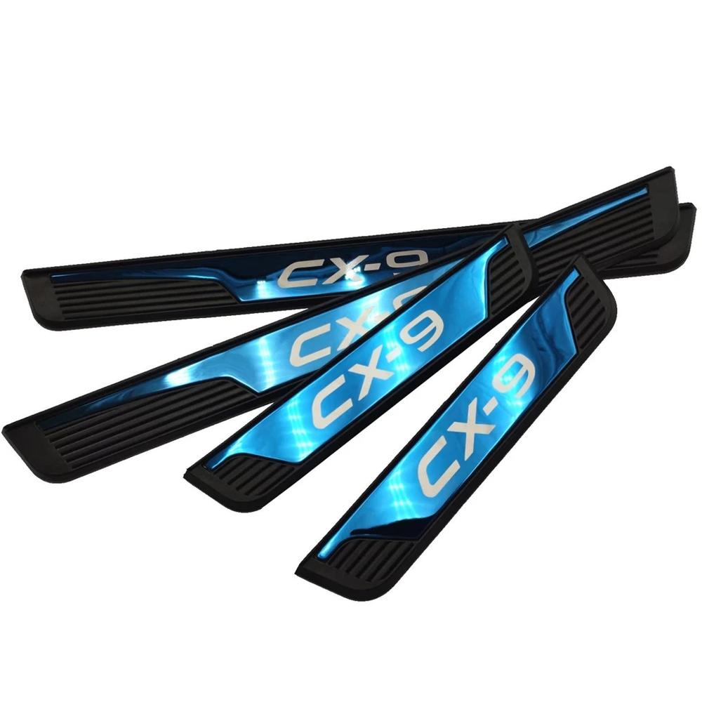 Пороги Педаль Накладка на порог автомобиля Для Mazda CX-9 CX9 2016 2018   2024 Защита Накладка на порог Автомобильный Защитный Чехол Аксессуар