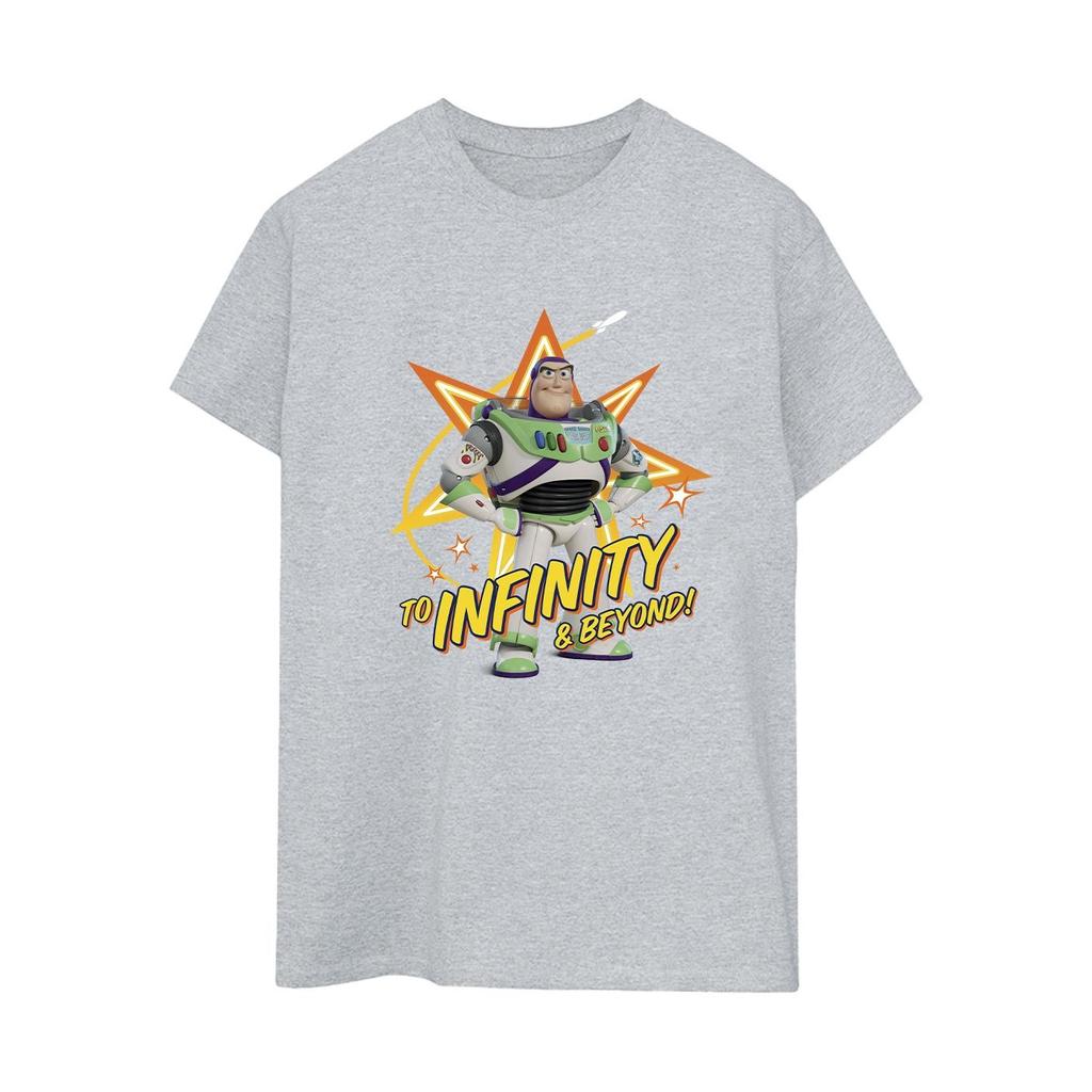 Disney Womens/Ladies Toy Story Buzz To Infinity Cotton Boyfriend T-Shirt