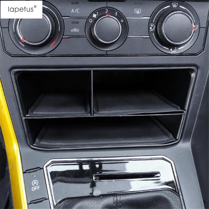 Central Console Container Armrest Storage Box Glove Phone Holder Tray Interior Accessories For VW Volkswagen Polo -