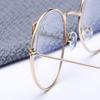 Fashionable Retro Metallic Street Shot Flat Glasses Tide Cat Ears Anti Blue Light Student Plain Makeup Glasses Frame