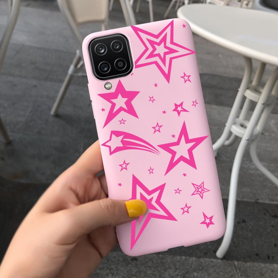 For Samsung Galaxy A12 Case M12 F12 Cue Candy Painted Cover Soft Silicone Phone Case For Samsung A12 M 12 GalaxyA12 Coque Bumper
