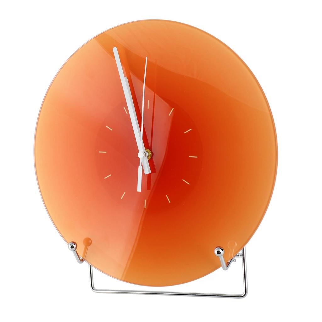 12-дюймовые круглые часы на батарейках, бесшумные, декоративные настенные стеклянные часы для гостиной, спальни