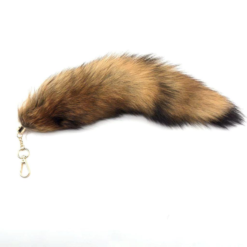 Брелок-подвеска в виде лисьего хвоста и аксессуар-шарм для сумочки