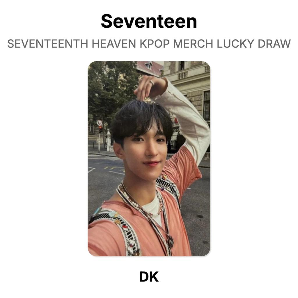 Seventeen СЕМНАДЦАТОЕ НЕБО K-POP МЕРЧ ЛОТЕРЕЯ Официальная фотокарточка