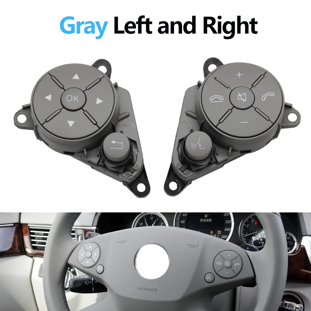 Автомобильный переключатель на рулевом колесе, кнопка управления, накладка для Mercedes Benz C GLK E Class W204 W212 W207 X204