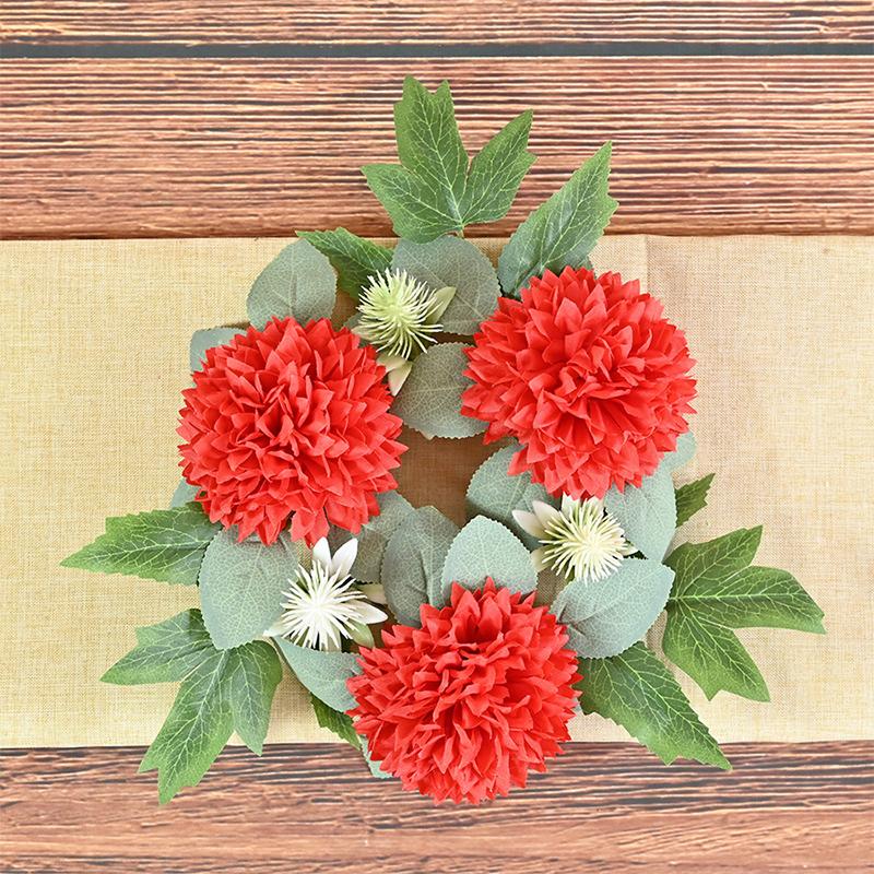 Искусственная Роза Подсвечник Венок Гирлянда Свадебные Шаровые Украшения Орнамент Праздничные Атрибуты