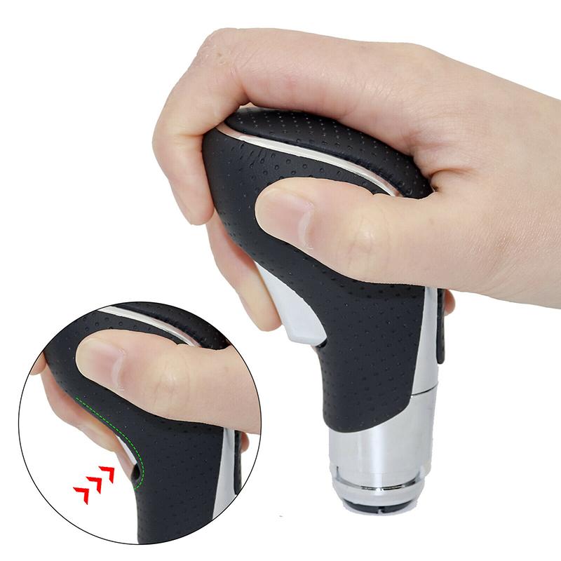 Искусственная кожа для Opel/Vauxhall Astra J Insignia Meriva Mokka, автоматическая внутренняя ручка переключения передач автомобиля, ручка переключения передач