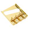 Electric Guitar Bridge Vintage Style 3 Steel Saddle Pass Through for Telecaster 54mm Gold