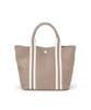 Tote Bag Treasure Soft Shrink Tape Combination Mini Tote Bag with Shoulder Belt Greige [Topkapi] Women's