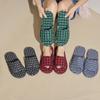 36-45 Home Shoes Slippers Women Cotton Fabric House Slipper Sewing Comfy Flat Shoes Indoor Soft Travel
