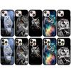 Для iPhone 16 15 Xiaomi Redmi Note 13 12 11 Pro Max X 9 10 8 14 Plus XR Samsung Galaxy A15 S24 S23 S22 S20 FE Huawei OPPO Owl Bird черный чехол для телефона