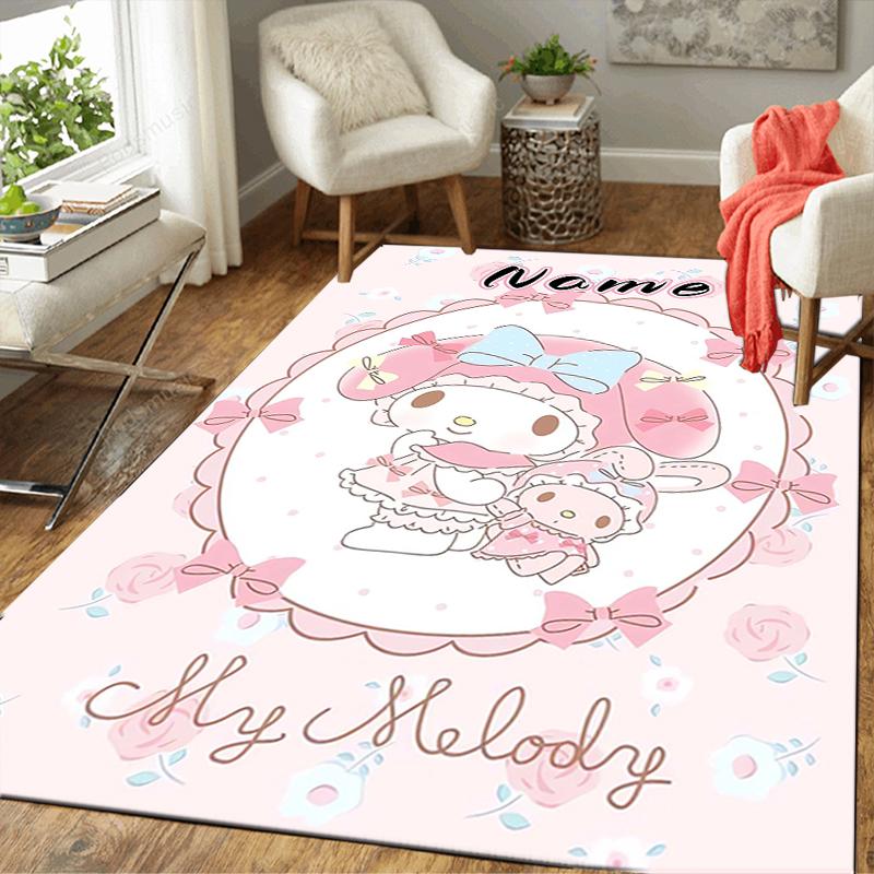 Custom 1Pc Sanrio Characters Celebration Rug Office Carpet Indoor Outdoor Entrance Doormat Nonslip Soft And Comfortable Living Room D2915302