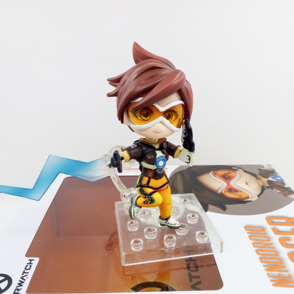 Anime Game OW Cute Kawaii Tracer 10cm Action Figure Toys
