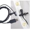 Петличный микрофон на клипсе USB-подключение Металлический корпус Четкая аудиозапись Для онлайн-встреч Видеоконференций