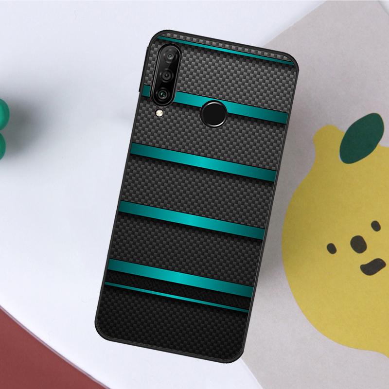 Чехол для телефона Huawei с рисунком под карбон для P40 P30 Lite P20 P60 Pro Nova 9 SE 10 11i 8i 7i 5T Y60 Y61 Y70 Y90 P Smart