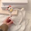 Новый милый плюшевый обруч для волос с кошкой для девочек, осенне-зимние повязки для волос, корейские головные уборы, мультяшные ободки, аксессуары для волос, украшения