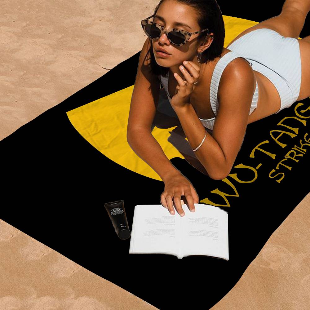 WU-T--TANG CLAN Band Big Microfiber Beach Towels Quick Dry Towel Sand Beach Towels Pool Towel for Travel Swim Pool Yoga