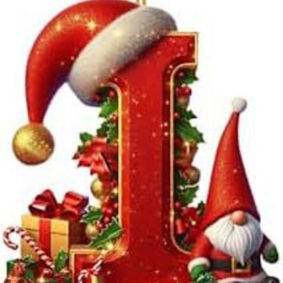 Красные инициалы Рождественские украшения 2D акриловые персонализированные гномы монограммный кулон с шапкой Санты 26 букв украшение для подвешивания на рождественскую елку