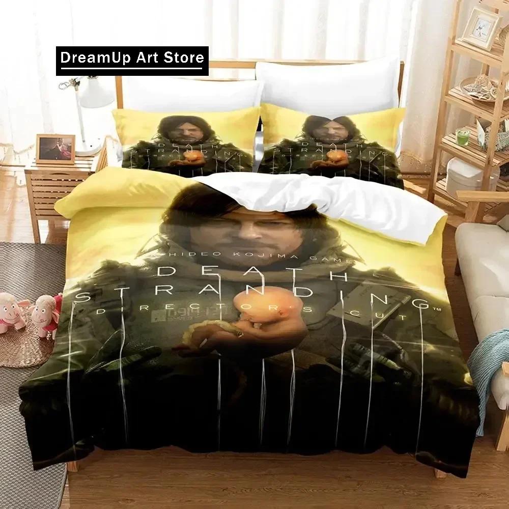 2D Death Stranding Bedding Set Single Twin Full Queen King Size Bed Set Aldult Kid Bedroom Duvetcover Sets Anime Parure De Lit