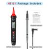 HT121 Цифровой мультиметр-ручка Тестер напряжения постоянного и переменного тока Интеллектуальный мультиметр Вольтметр NCV Последовательность фаз Автоматический выбор диапазона Мультиметр