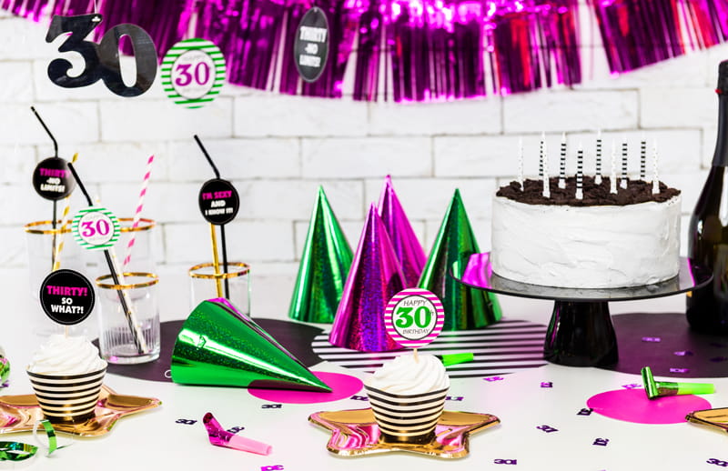 PartyDeco Hats 16cm Holographic 1 pack / 20 pcs