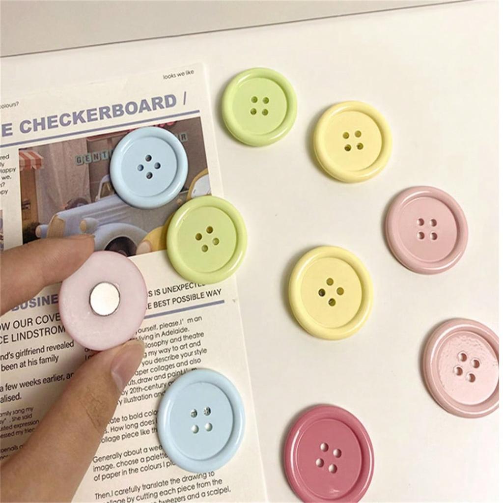 6 шт. Пуговицы конфетных цветов, Магниты на холодильник, Офисное сообщение, Кухонный домашний декор, Наклейки-магниты на холодильник