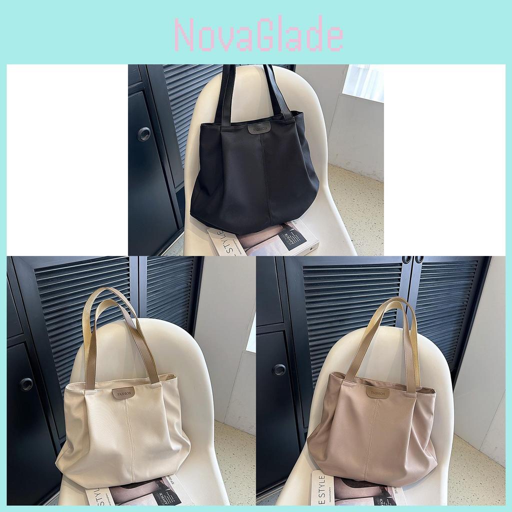 Korean Style Nylon Shoulder Bag For Shopping And Outings With Internal Pocket
