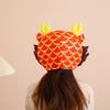 Chinese New Year Headgear for Adult 3D Dragon Hat for Boys Girls Cartoon Plush Hat Festival Celebration Party Headpiece