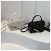 Fashion Plaid Woven Texture Handheld Small Bag For Women With Trendy Design For Daily Use