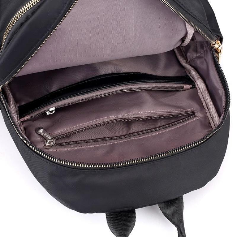 Backpack Women's 2025 New Trendy Travel Oxford Cloth Small Backpack Women's Versatile Fashion Canvas Small Bag Book Bag