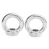 2pcs Lifting Eye Nuts Stainless Steel Outdoor Water Tools for Ocean Industry Yachts SpeedboatsM14