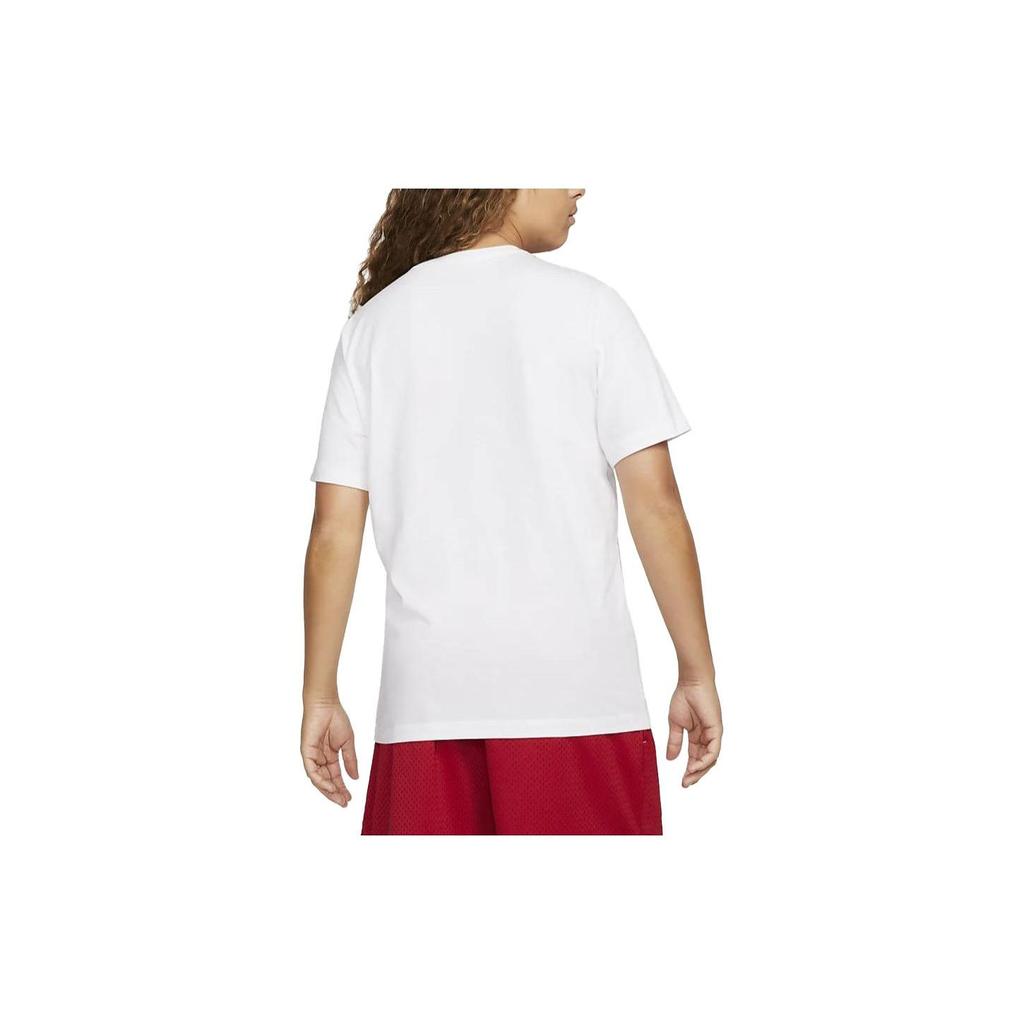 Nike Повседневная футболка с круглым вырезом и буквенным принтом, винтажная футболка с коротким рукавом, мужские топы, белые DZ3280-100