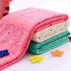 Towel Square/Rectangle Cartoon Rabbit Print Microfiber Soft Bath Feeding Washcloth for Newborn Baby