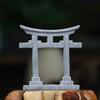 Torii Gate Japanese Aquarium Decor Miniature Ornament Garden Shrine Shinto Landscape Sandstone Micro Decoration Simulation