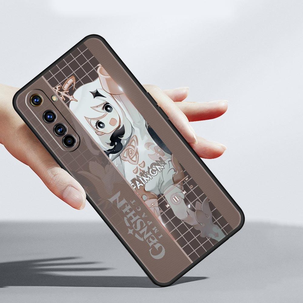 Genshin Impact Game Role для Realme 11 10 9 8 5G 7 6 GT2 Pro Plus C21 C11 C25 C35 Мягкий чехол для Realme GT Neo 2 3 3T чехол для телефона