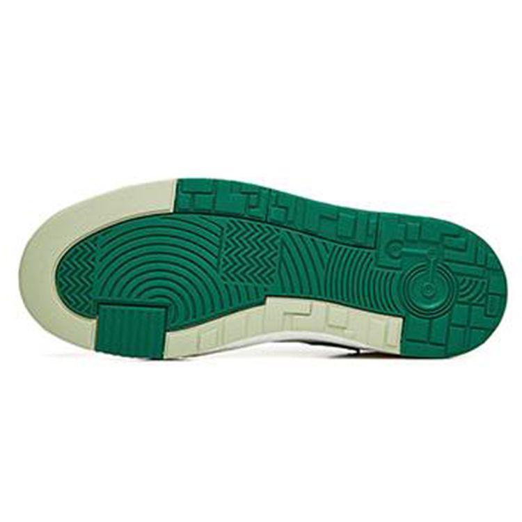 Anta Street Wear Durable Lightweight Low-Top Skate Shoes Women Sneaker White Green 122228050S-2