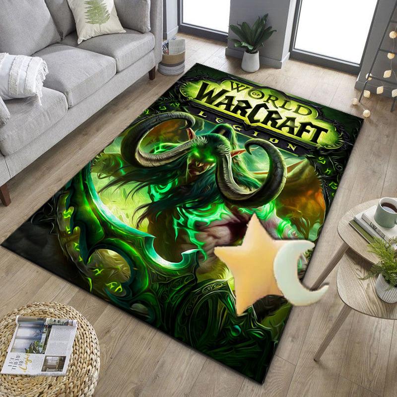 Warcraft game Office Rug Chair Mat, Game Carpet, Suitable for Front Door, Bedroom, Living Room, Desk, Holiday Gift