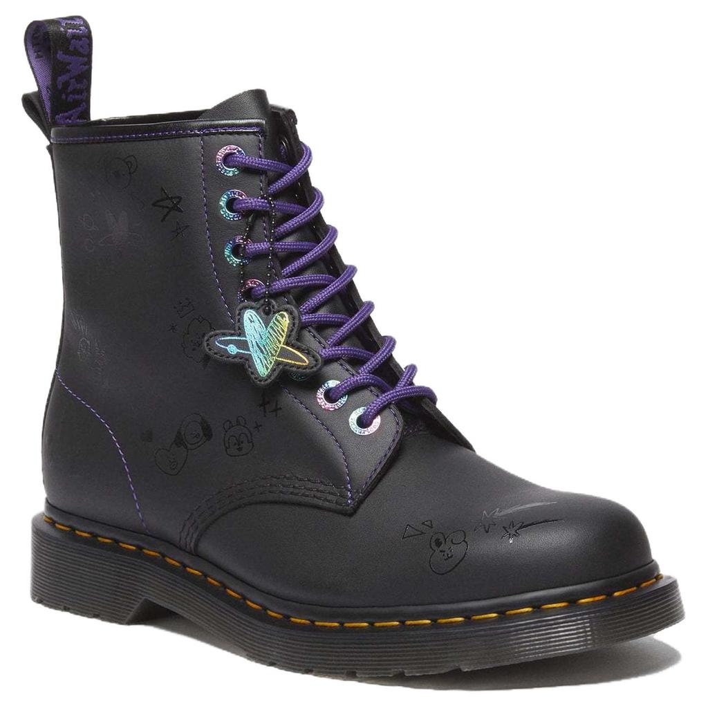 BT21 x Dr. Кроссовки мужские Dr. Martens 1460 Universtar Черные 32178001